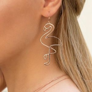 CASSIE | Flamingo Drop Dangle Chic Earrings